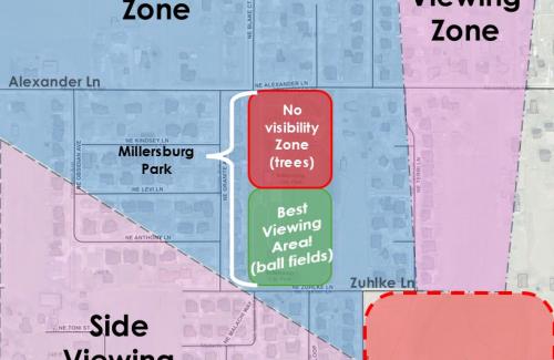 Drone show map area