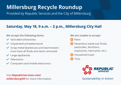 Millersburg Recycle Roundup - 5-18-2024